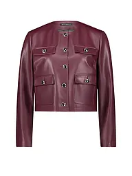 BETTY BARCLAY | Giacca in similpelle | Rosso scuro