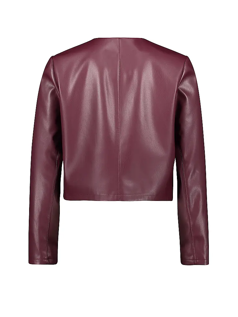 BETTY BARCLAY | Giacca in similpelle | Rosso scuro
