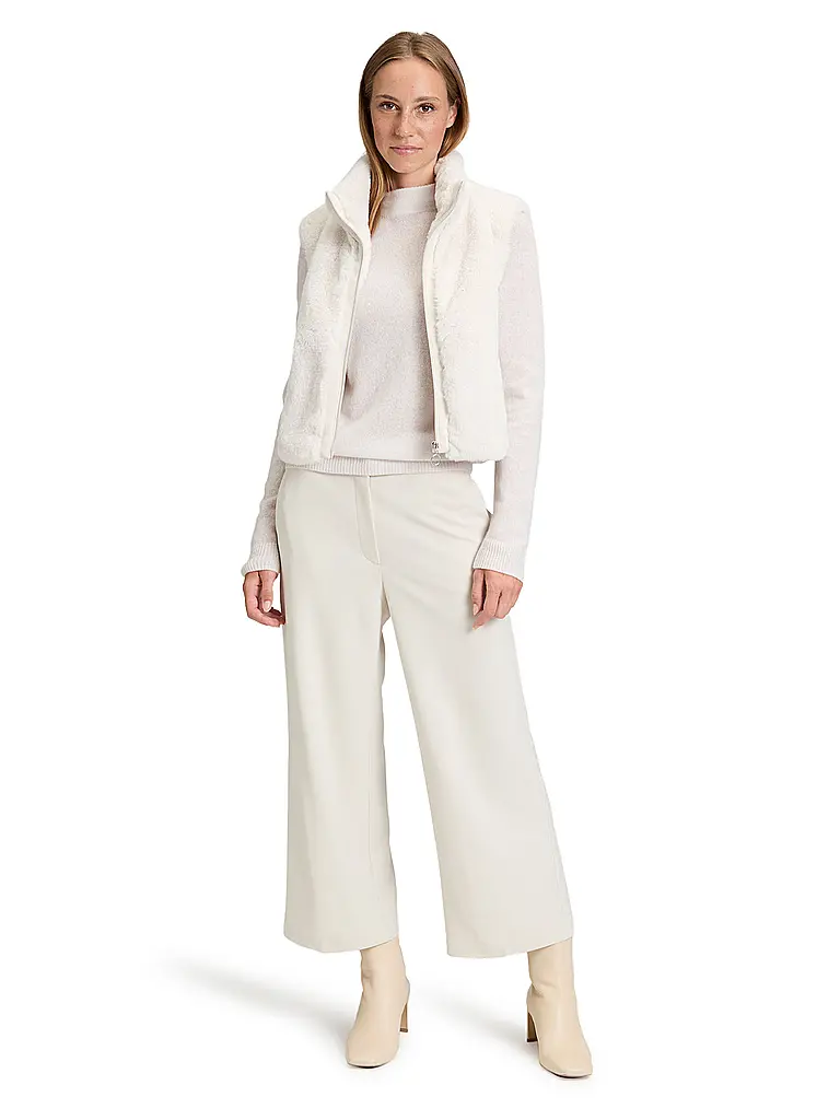 BETTY BARCLAY | Gilet in finta pelliccia | Beige
