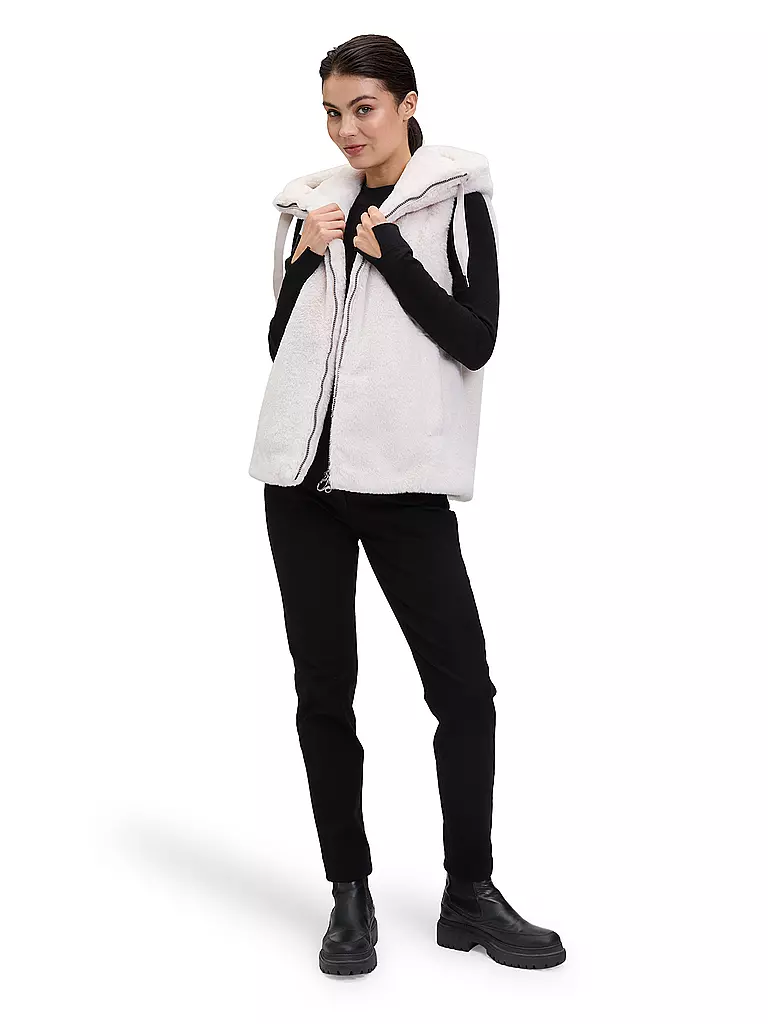 BETTY BARCLAY | Gilet in pelliccia sintetica | Crema