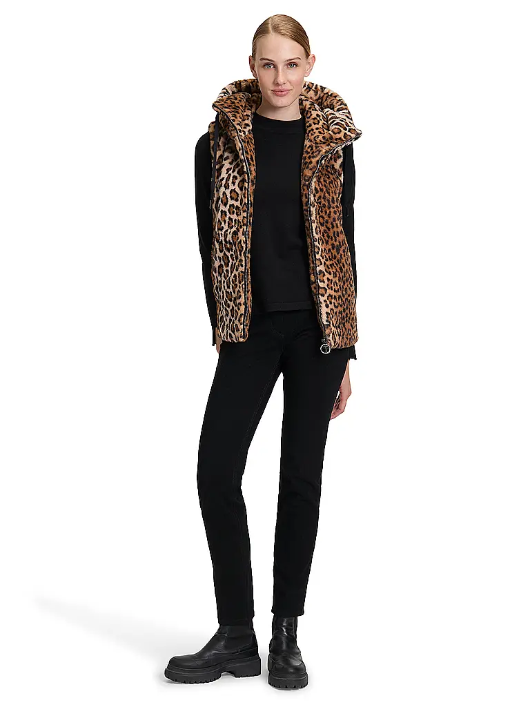 BETTY BARCLAY | Gilet in pelliccia sintetica | Marrone