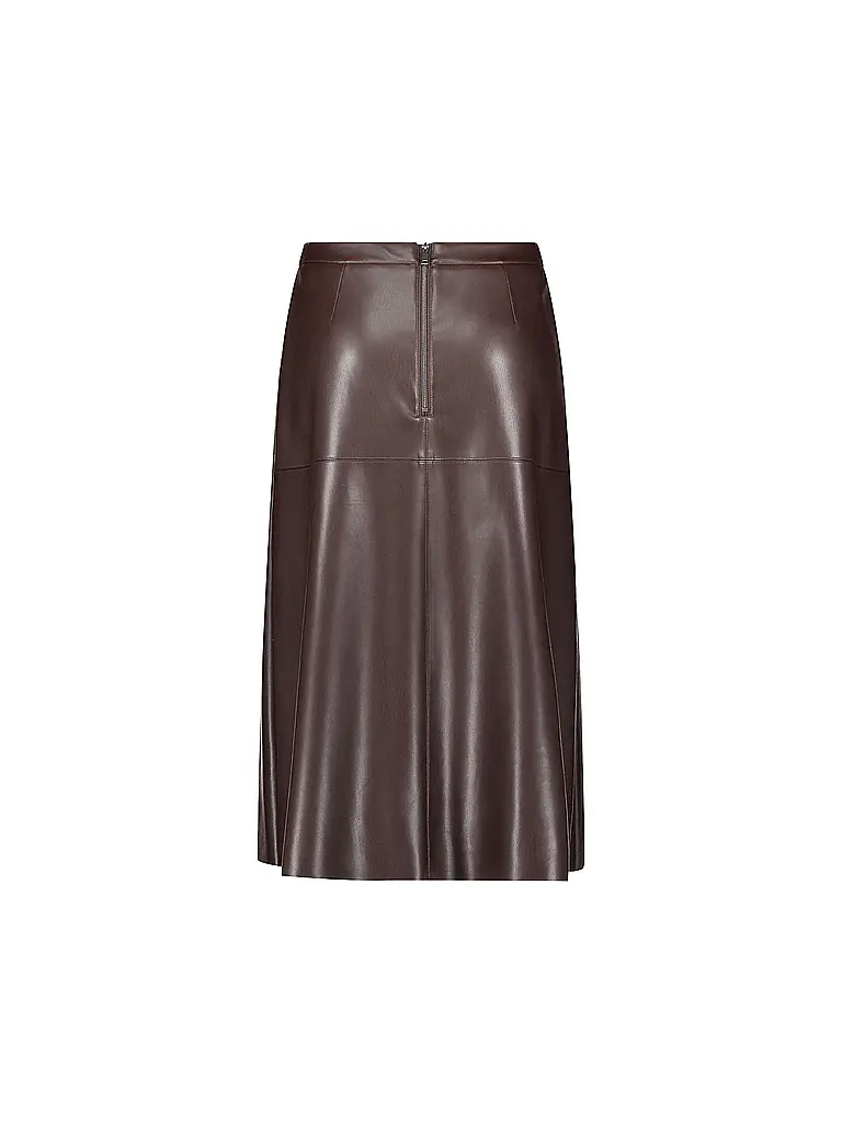 BETTY BARCLAY | Midi gonna in similpelle | Marrone
