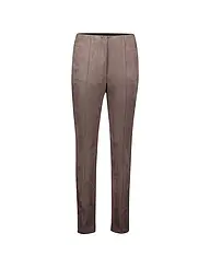 BETTY BARCLAY | Pantaloni in similpelle 7/8 Slim Fit | Marrone