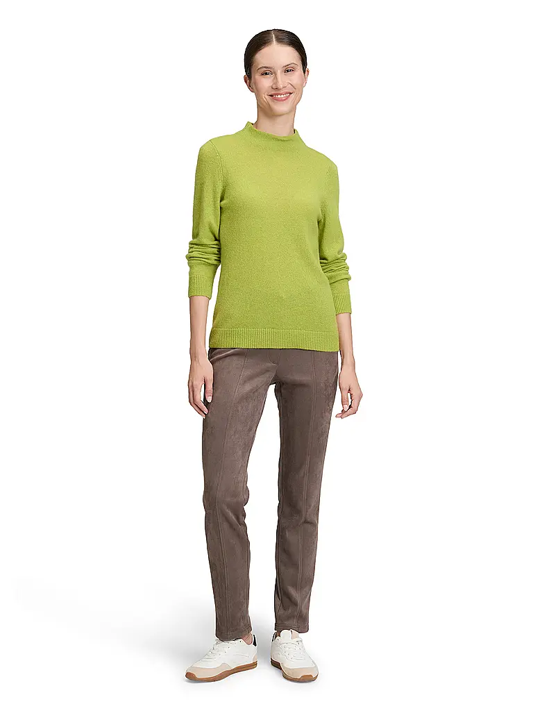 BETTY BARCLAY | Pantaloni in similpelle 7/8 Slim Fit | Marrone