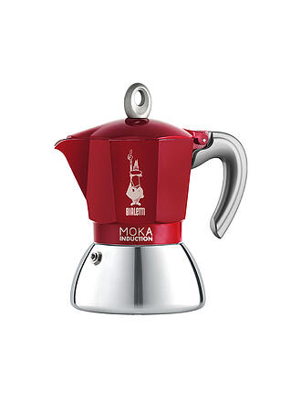 BIALETTI | Espressokocher Moka Induction 4 tazze Alu/Rosso