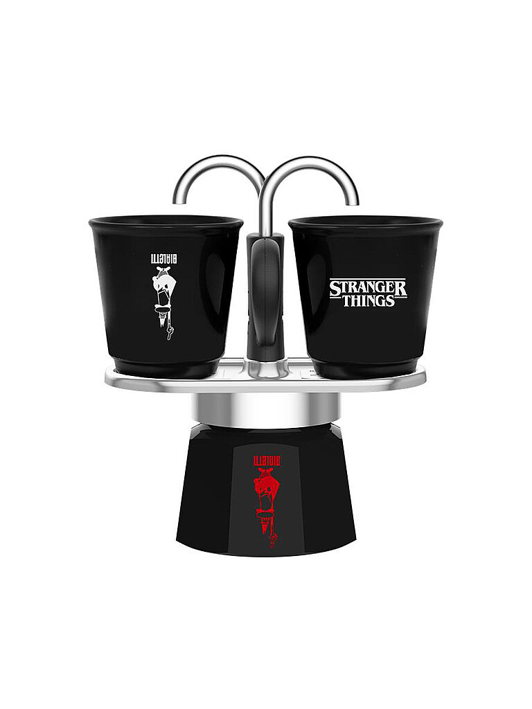 Mini Moka Express 2 Tazze STRANGER THINGS nero