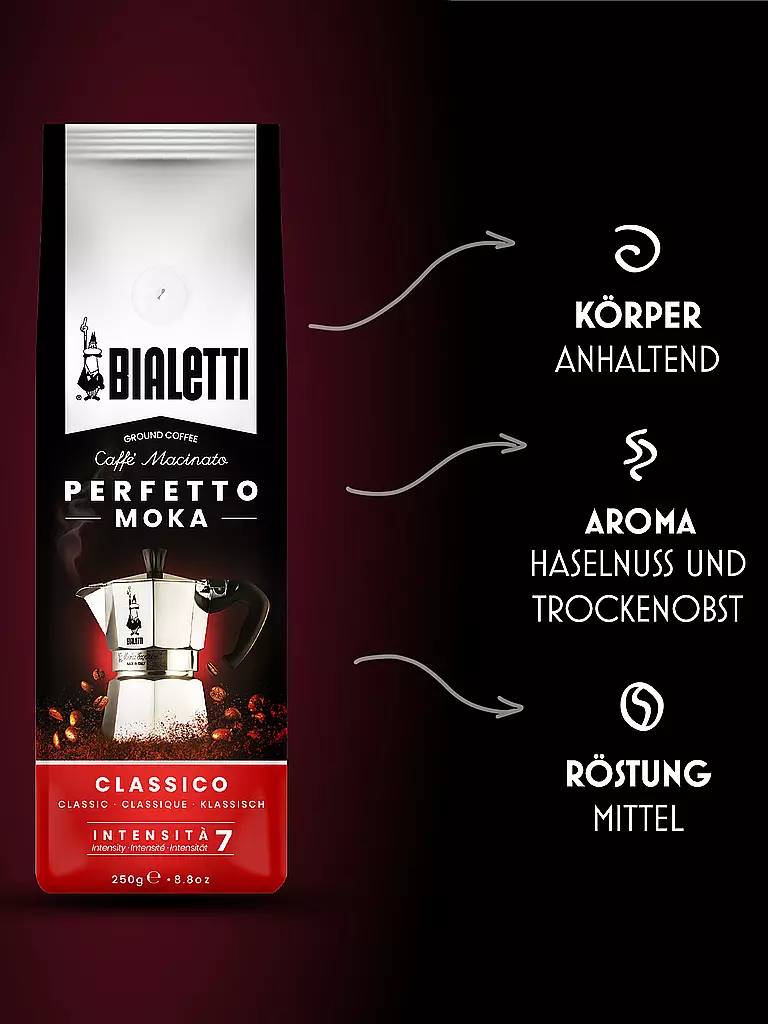 BIALETTI | Kaffee gemahlen 250g PERFETTO MOKA CLASSICO | 