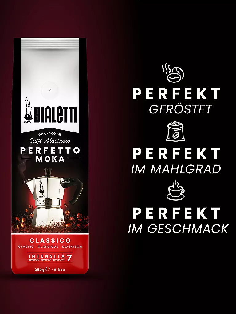 BIALETTI | Kaffee gemahlen 250g PERFETTO MOKA CLASSICO | 
