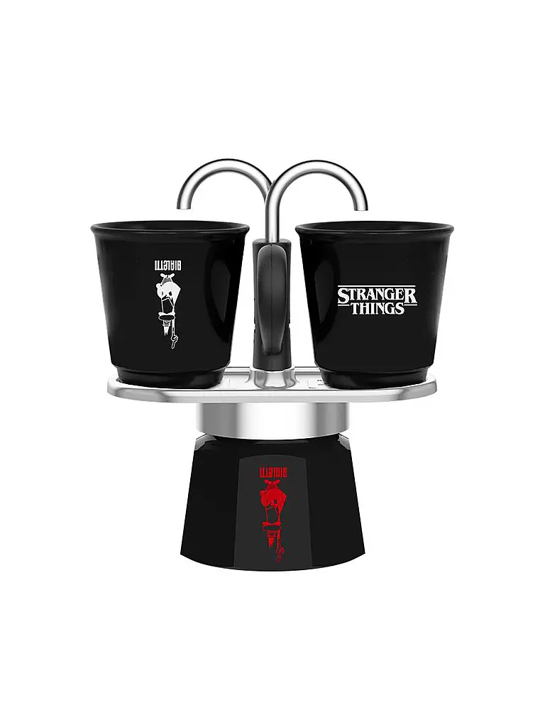 BIALETTI | Mini Moka Express 2 Tazze TRANGER THINGS | Nero