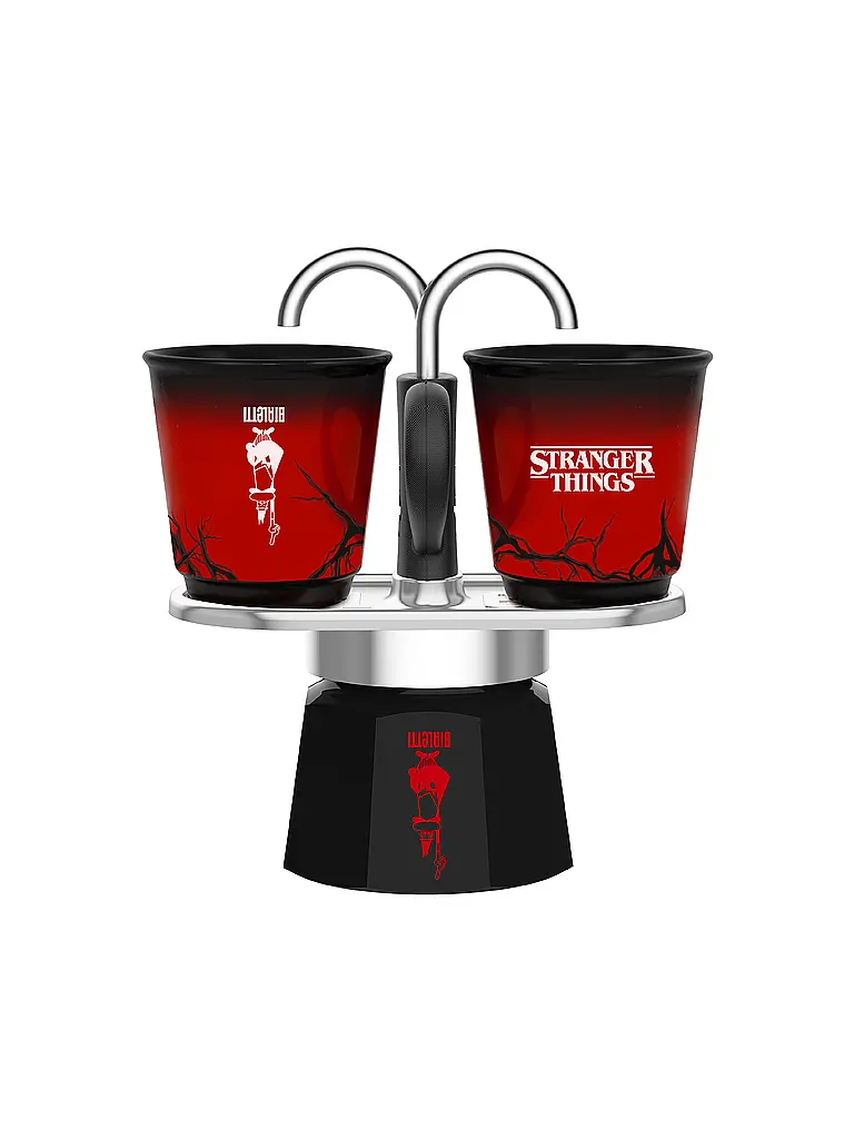 BIALETTI | Mini Moka Express 2 Tazze TRANGER THINGS | Nero