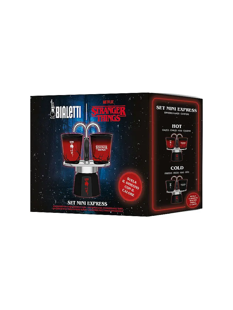 BIALETTI | Mini Moka Express 2 Tazze TRANGER THINGS | 