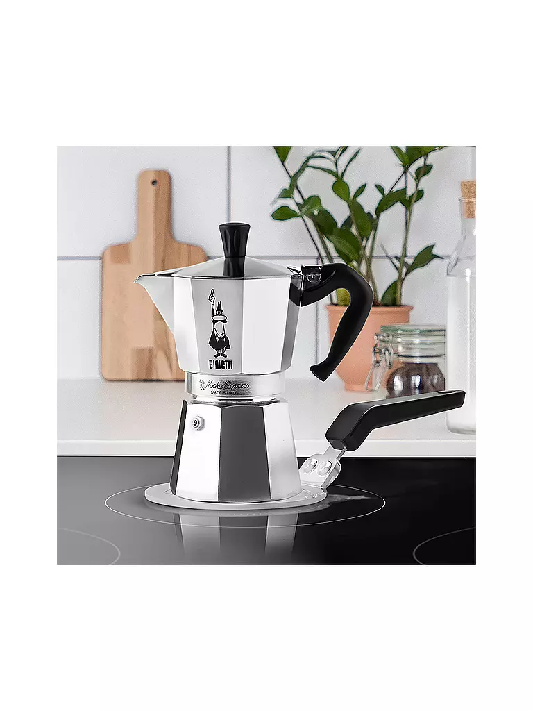 BIALETTI | Piastra a induzione per macchina da espresso 13cm acciaio inossidabile | Argento