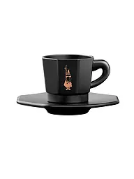 BIALETTI | Set da 4 tazzine da espresso nero/rame | Nero