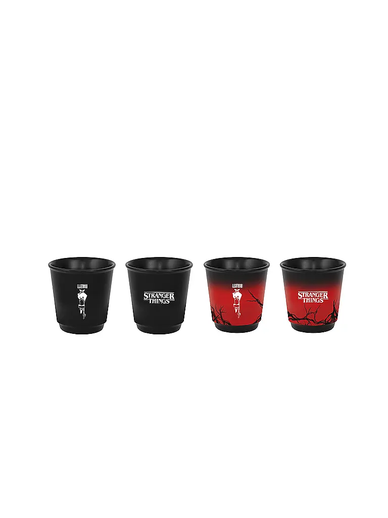 BIALETTI | Set di 4 tazze TRANGER THINGS | Nero