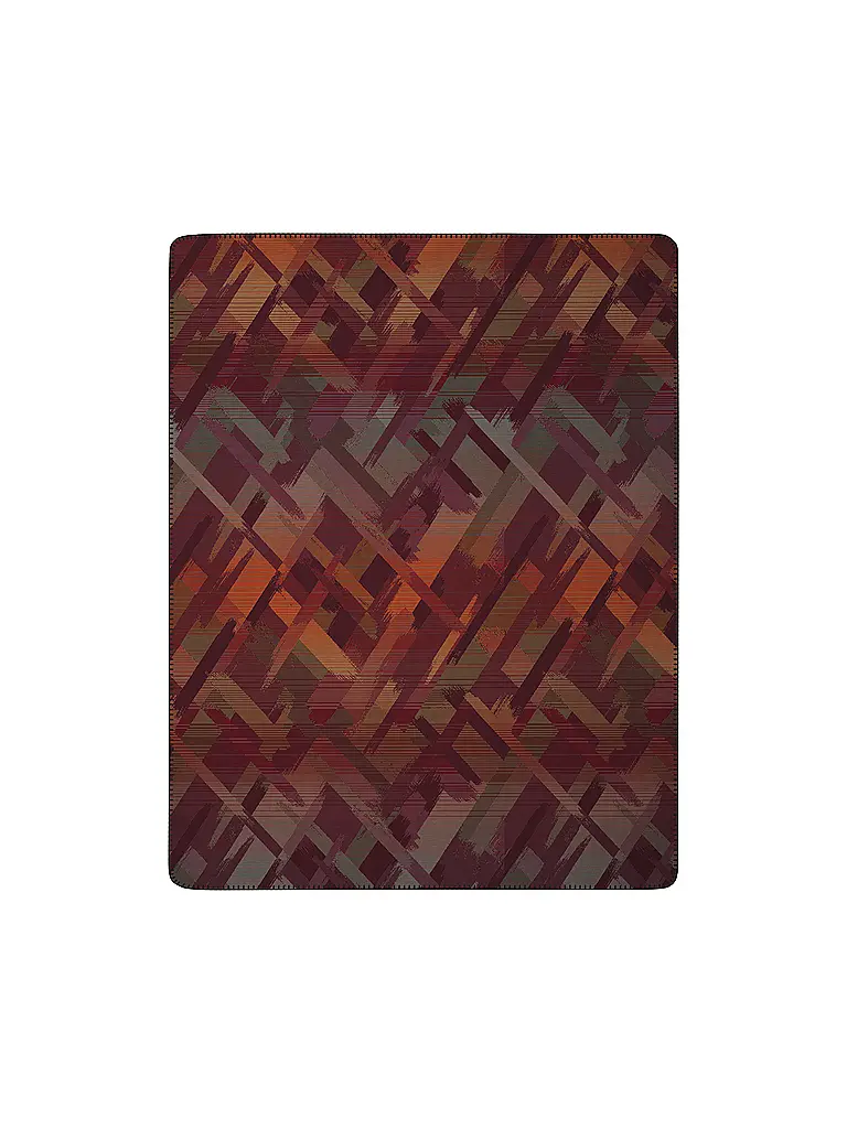 BIEDERLACK | Coperta - Plaid 150x200cm RUBY PASSION Garnet Glow | Rosso scuro