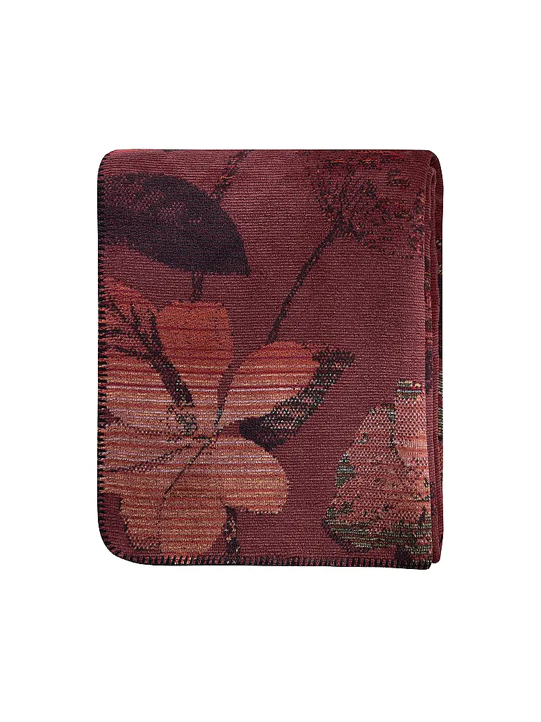 BIEDERLACK | Coperta - Plaid 150x200cm RUBY PASSION Velvet Bloom | 