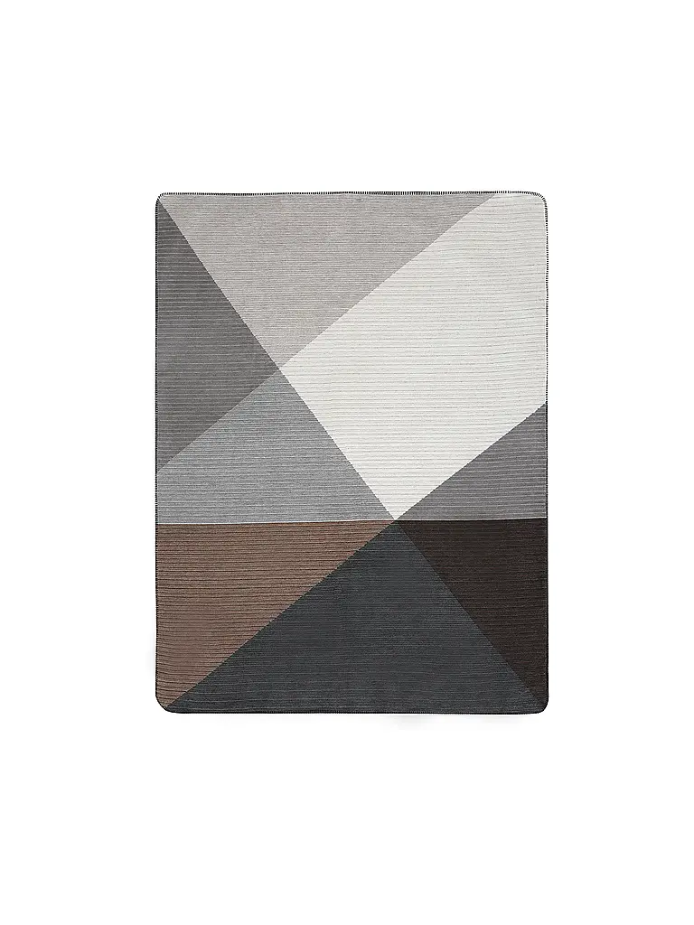 BIEDERLACK | Coperta - Plaid 150x200cm SIMPLY ELEGANT Feel Graphite | Marrone