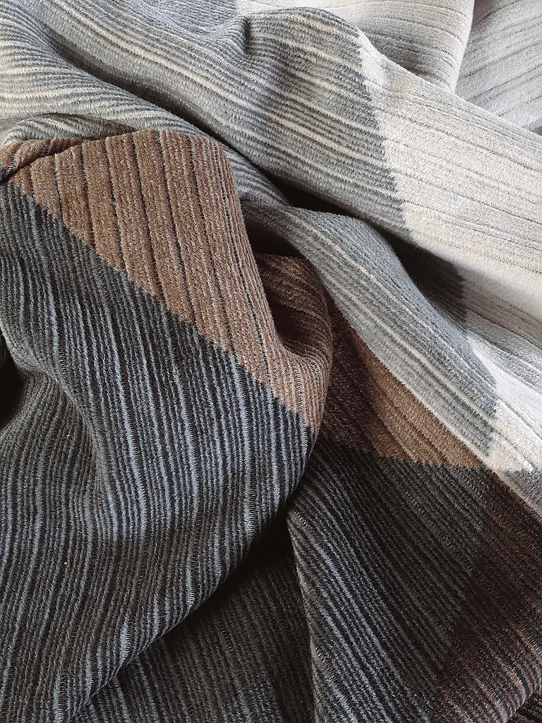 BIEDERLACK | Coperta - Plaid 150x200cm SIMPLY ELEGANT Feel Graphite | 