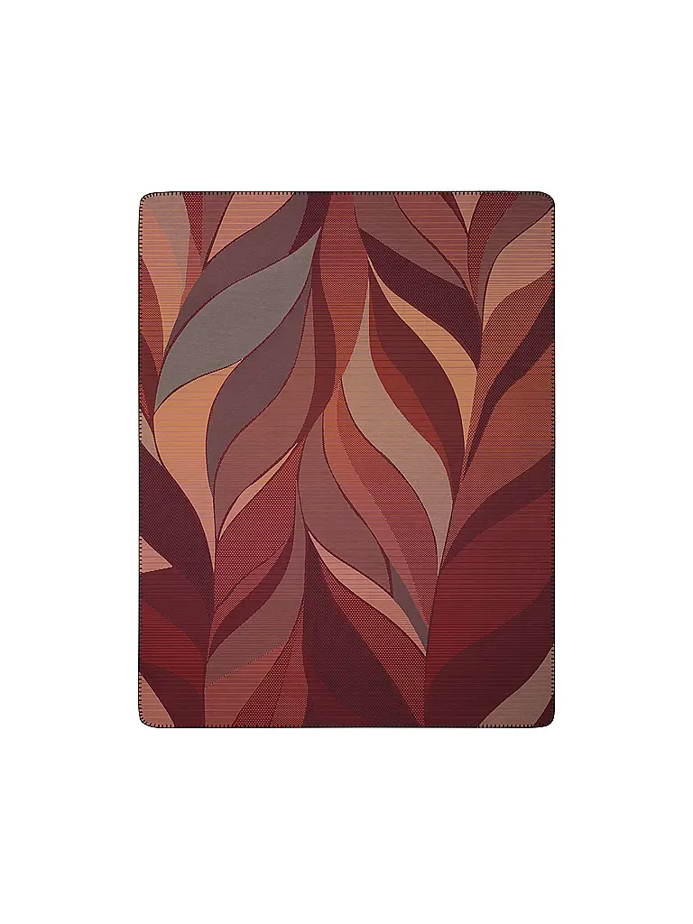 BIEDERLACK | Coperta da divano - Plaid 150x200cm RUBY PASSION Autumn Ember | Rosso scuro