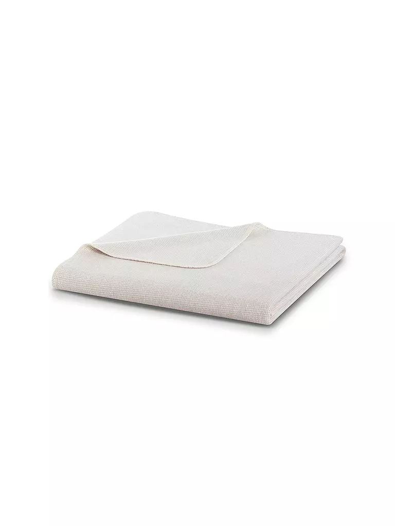 BIEDERLACK | Coperta Plaid 150x200cm PUNTO OVERLOCK Grigio Perla | Grigio chiaro