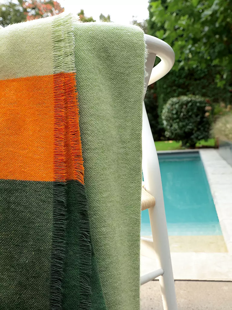 BIEDERLACK | Copriletto - Plaid 130x170cm EVERGREEN Great Green | Verde scuro
