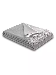 BIEDERLACK | Kaschmir Wohndecke - Plaid 130x170cm | Grigio chiaro