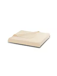 BIEDERLACK | Coperta Plaid 150x200cm CUCITURA OVERLOCK Giallo Perla | Beige