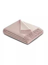 BIEDERLACK | Kaschmir Wohndecke - Plaid 130x170cm | Rosa