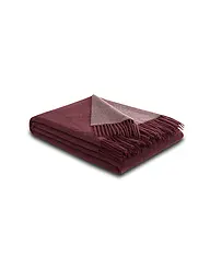 BIEDERLACK | Kaschmir Wohndecke - Plaid 130x170cm | Rosso scuro