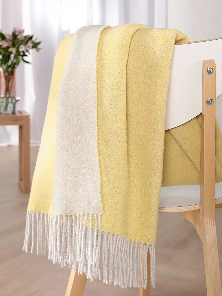 BIEDERLACK | Telo arredo - Plaid 130x170cm Giallo Crema | Giallo