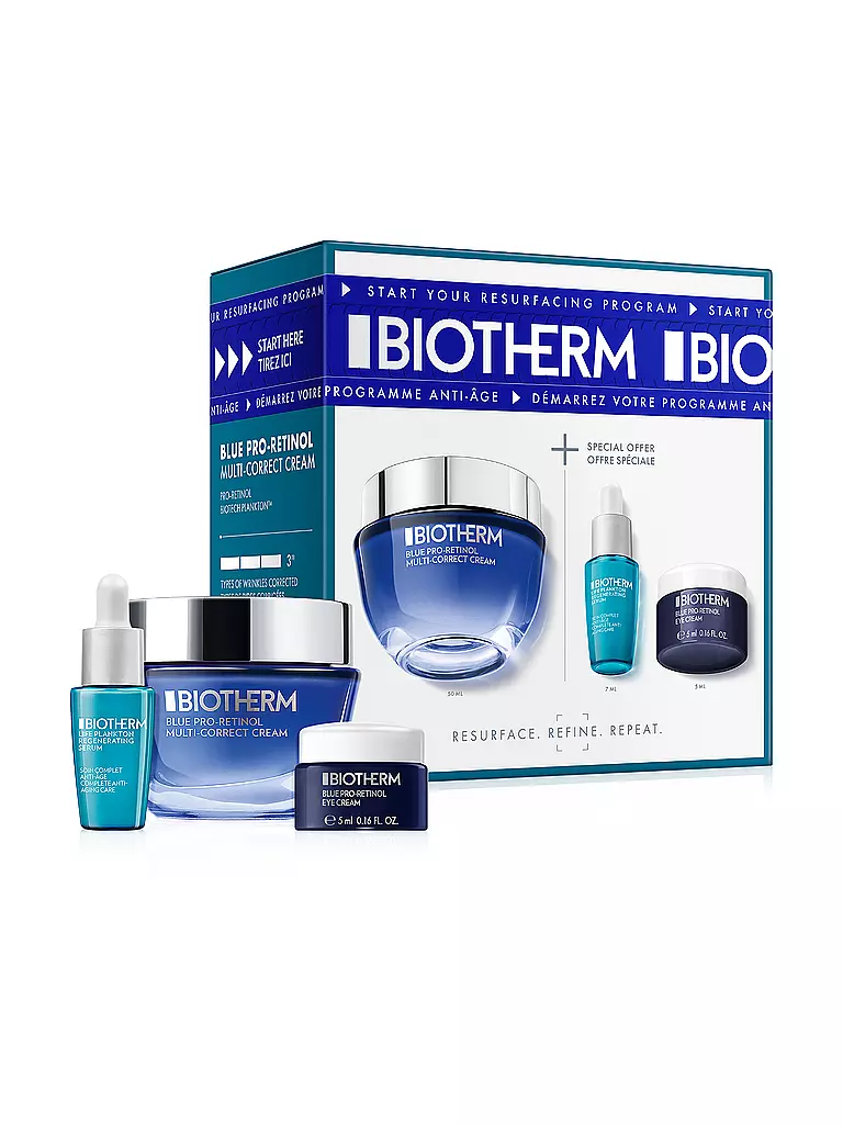 BIOTHERM | Cofanetto regalo - Retinol Routine Set 50ml / 7ml / 5ml | Senza colore