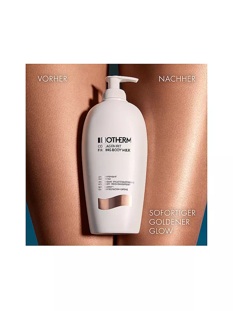 BIOTHERM | Collagen Fit Latte Corpo con Biotech Plankton™, Frazione di Peptidi di Collagene e Caffeina 400ml | Senza colore