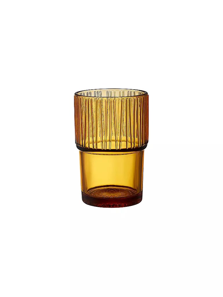 BITZ | Bicchiere KUSINTHA Set da 4 380ml Ambra | 