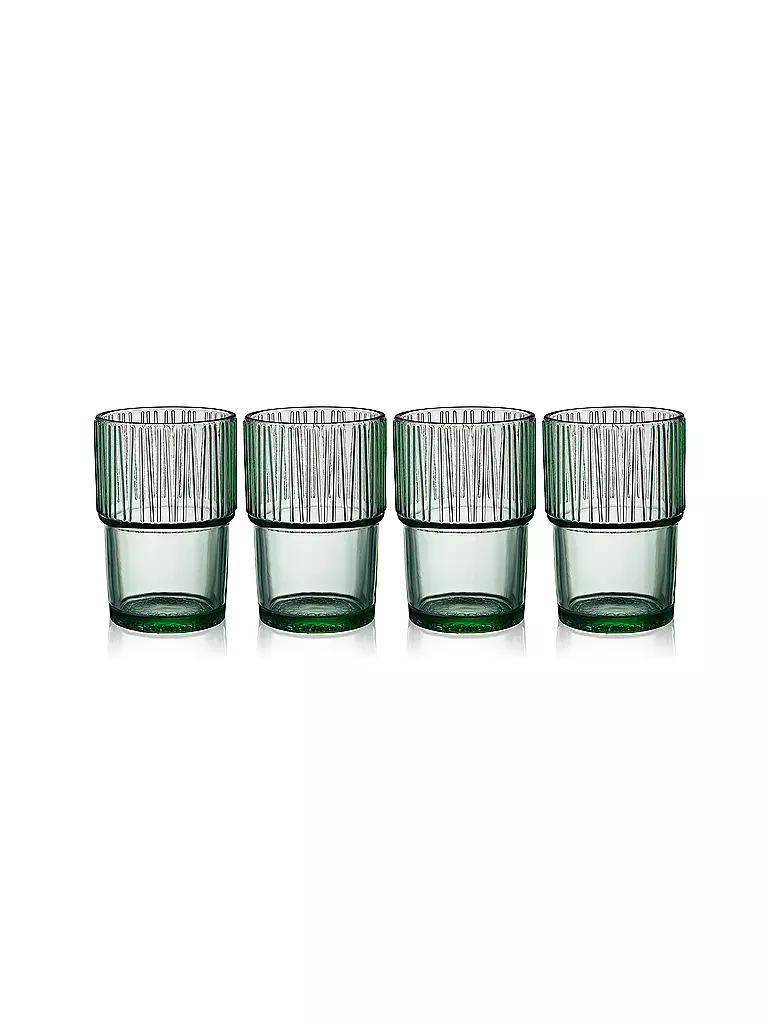 BITZ | Bicchiere KUSINTHA Set da 4 380ml Verde | Verde chiaro