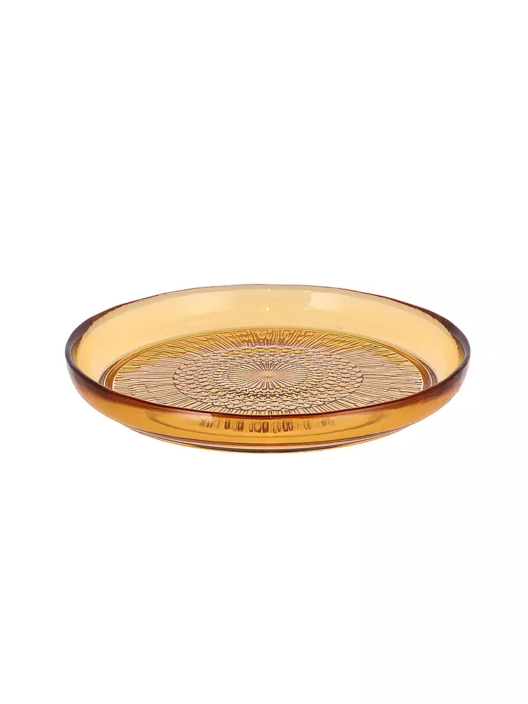 BITZ | Piatto in vetro KUSINTHA 18 cm ambra | Arancione