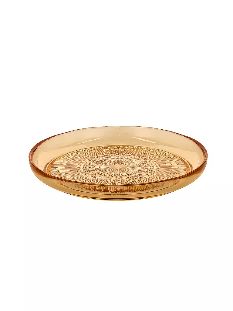 BITZ | Piatto in vetro KUSINTHA 25 cm ambra | Arancione