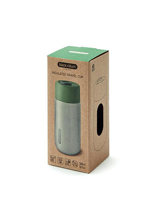 BLACK+BLUM | Thermos - Tazza termica in acciaio inox to Go 340ml Oliva/Acciaio inox