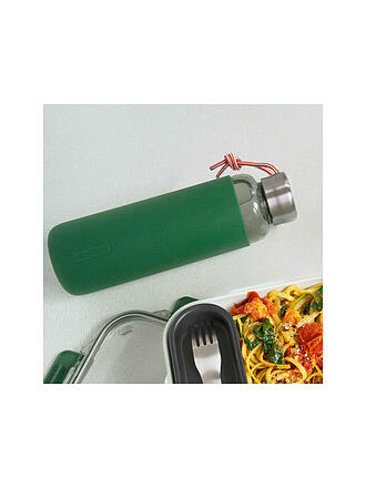 BLACK+BLUM | Borraccia in vetro 0,6 l Olive/Vetro