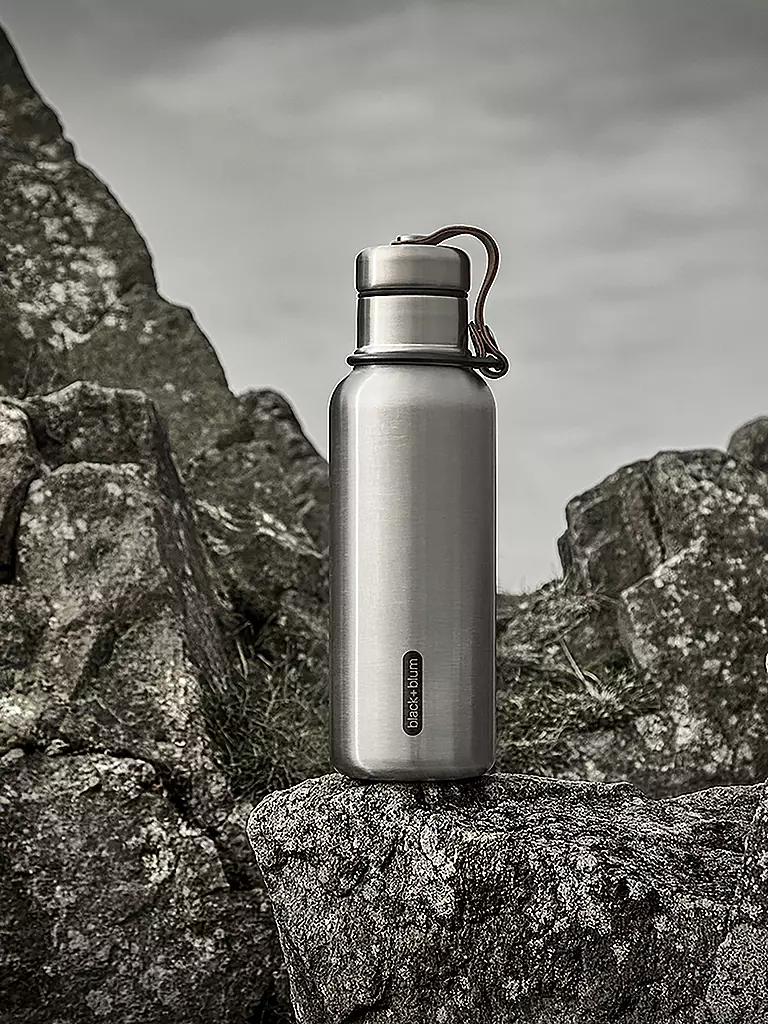 BLACK+BLUM | Borraccia termica 0,5 l Nero/Acciaio inossidabile |
