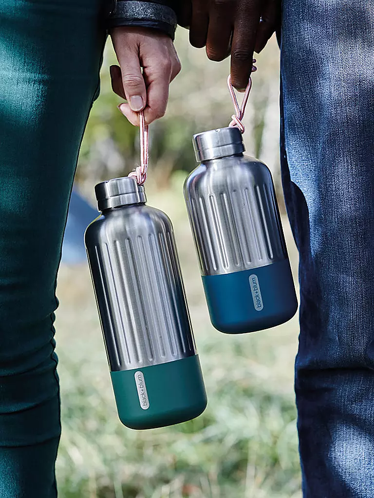 BLACK+BLUM | Borraccia termica EXPLORER 0,85l Oliva/Acciaio inossidabile | Oliva