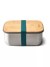 BLACK+BLUM | Contenitore per alimenti - Lunchbox grande 19x13,5 cm Oliva/Acciaio inossidabile | Blu
