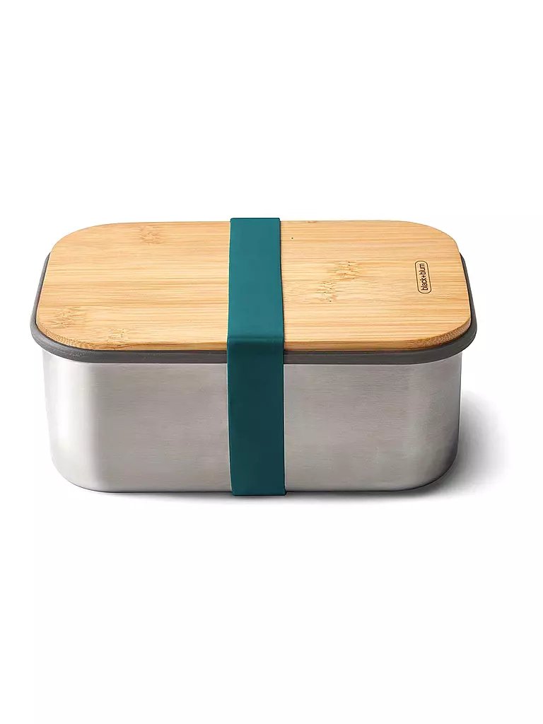 BLACK+BLUM | Contenitore per alimenti - Lunchbox grande 19x13,5 cm Oceano/Acciaio inossidabile | Blu