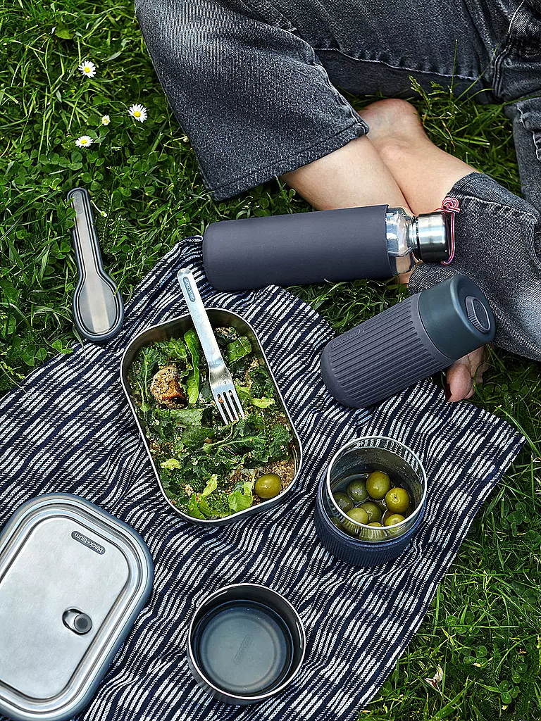 BLACK+BLUM | Lunchbox Grande 1l Arancione/Acciaio Inox | 