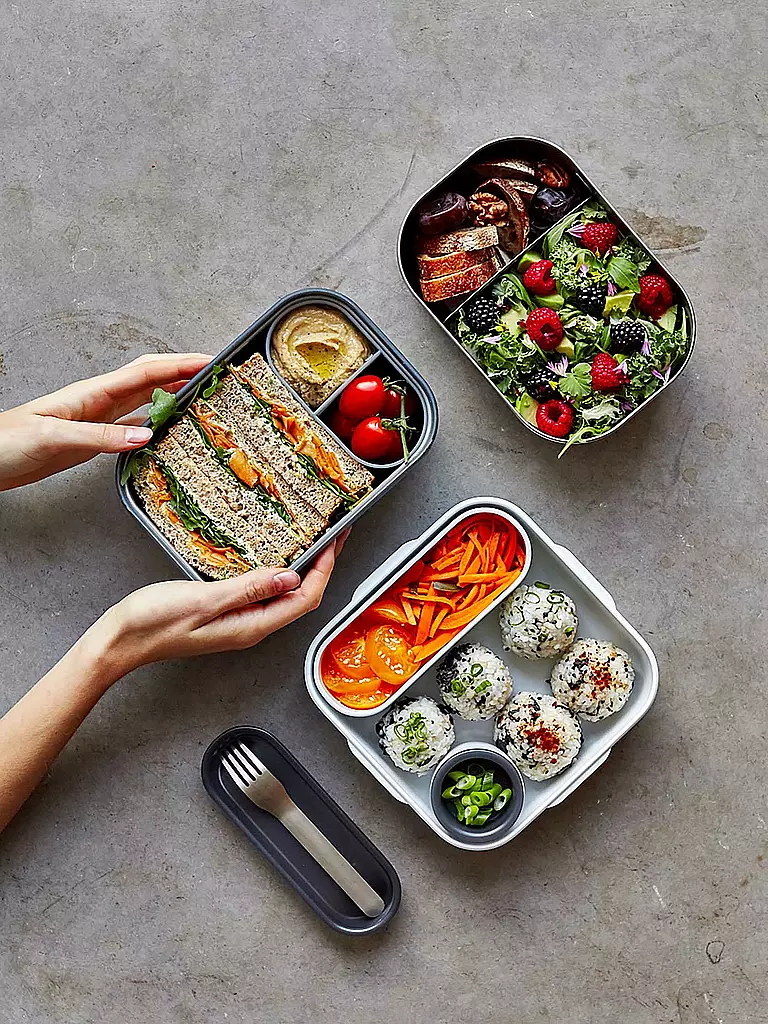 BLACK+BLUM | Lunchbox Grande 1l Arancione/Acciaio Inox | 