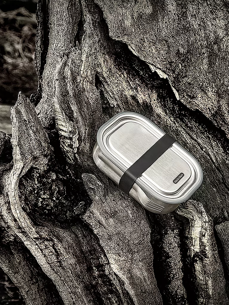 BLACK+BLUM | Lunchbox Grande 1l Nero/Acciaio Inox |