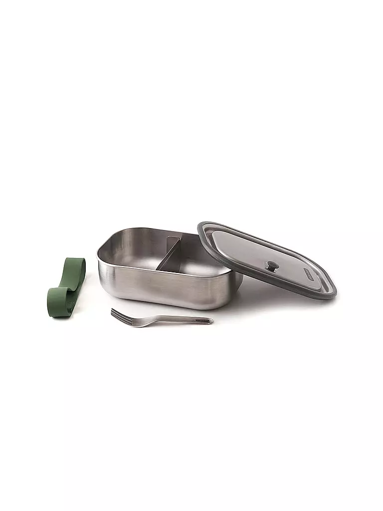 BLACK+BLUM | Lunchbox Grande 1l Oliva/Acciaio Inox | Oliva
