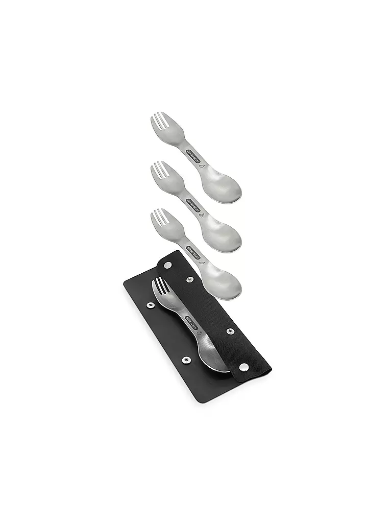 BLACK+BLUM | Set di 4 göffel in acciaio inox | Argento