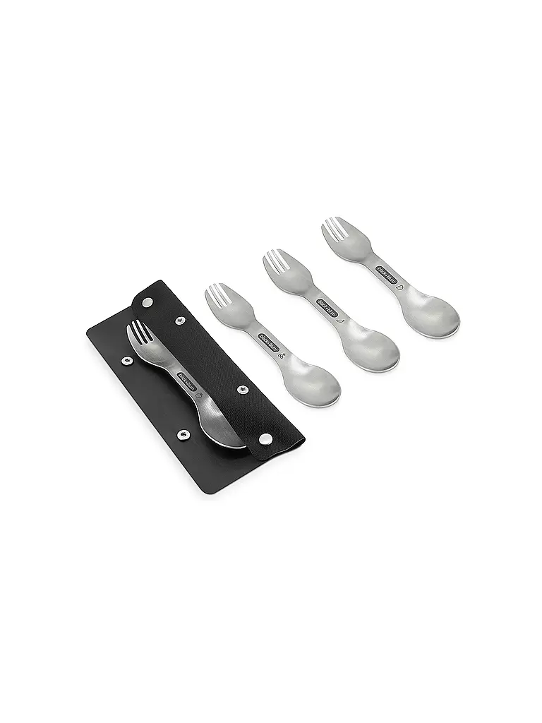 BLACK+BLUM | Set di 4 göffel in acciaio inox | Argento