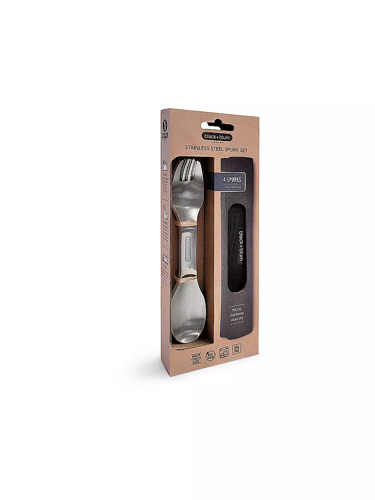 BLACK+BLUM | Set di 4 göffel in acciaio inox | 
