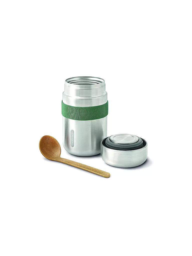 BLACK+BLUM | Thermos - Food Flask 400ml Oliva/Acciaio inossidabile | 